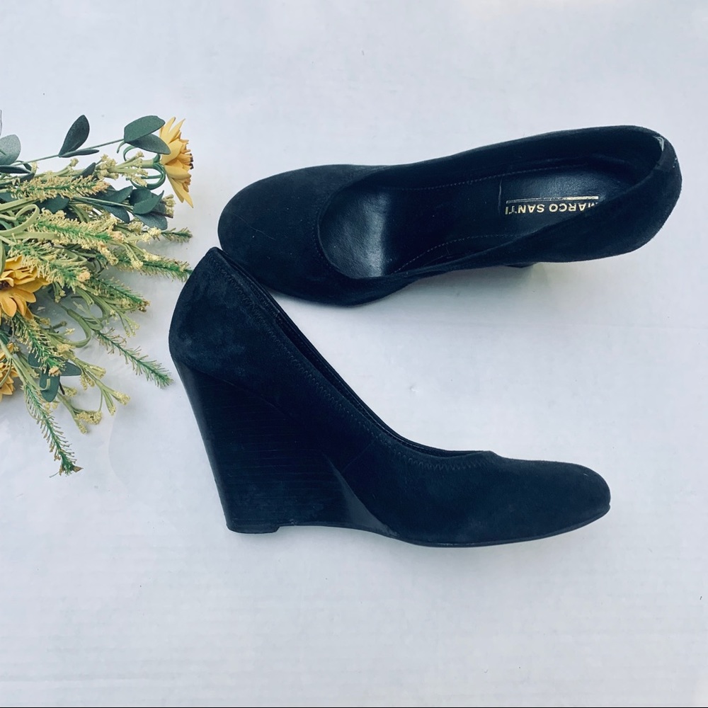 Marco Santi Suede Wedge Heels
